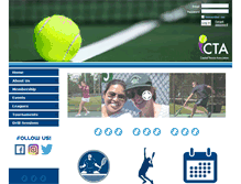 Tablet Screenshot of capital-tennis.org